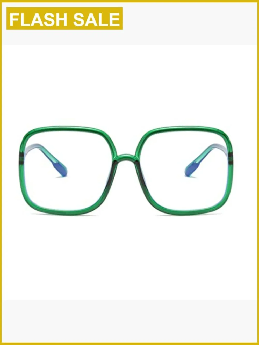 Oversized Square Reading Glasses Blue Light Blocking